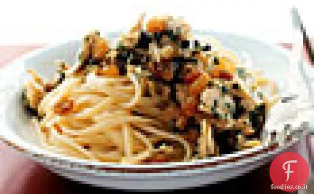 Linguine con Tonno, Capperi e Uvetta