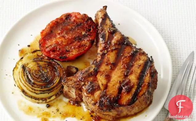 Braciole di maiale al bourbon