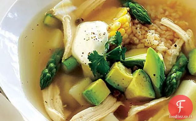 Zuppa di pollo colombiano