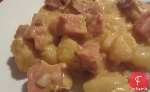 Avanzi di prosciutto-n - Patate Casseruola