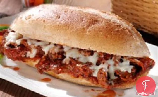 Panini italiani con bistecca di formaggio