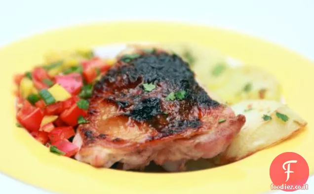 Petti di pollo arrosto con arancia, Cardamomo e curcuma