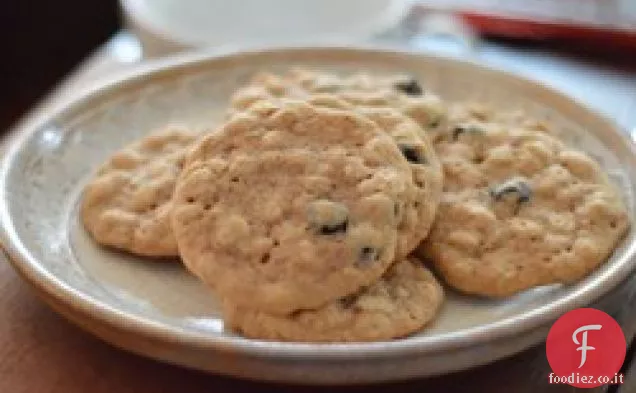 Biscotti di farina d'avena ai mirtilli