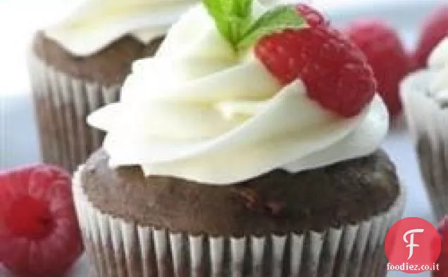 Cupcakes di zucchine e lamponi