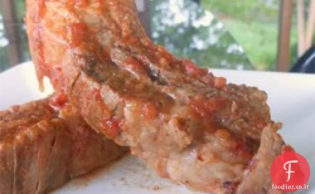 Fornello lento Costolette alla brace