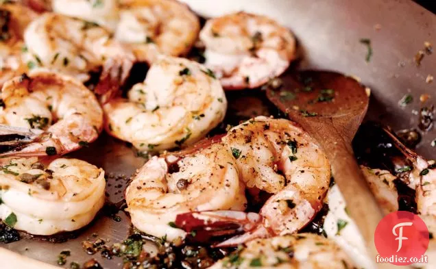 Gamberi sfrigolati provenzale