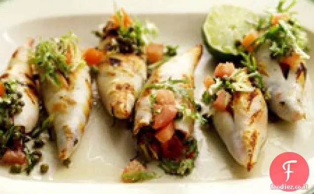 Calamari ripieni alla griglia
