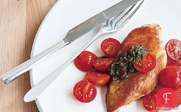 Pollo con pesto di Pomodorini