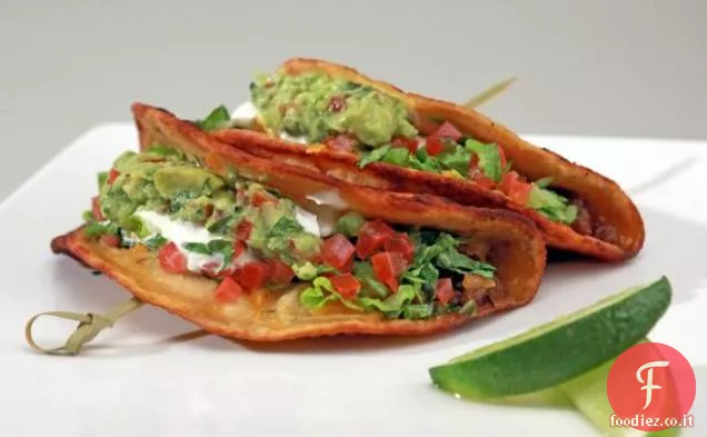 Tacos di tortilla di mais con tacchino macinato