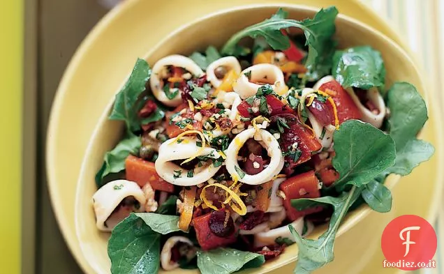 Insalata di Calamari alla provenzale con Gremolata