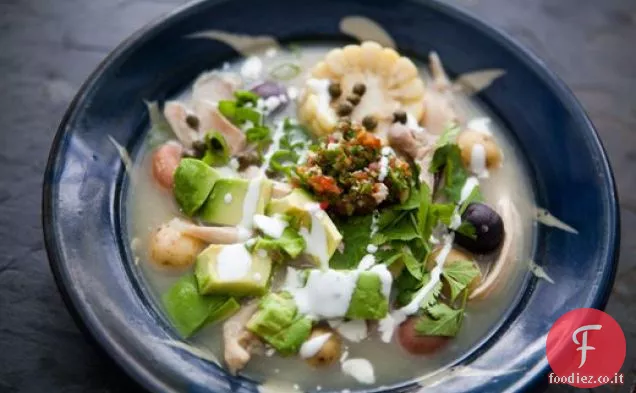 Zuppa di pollo colombiano