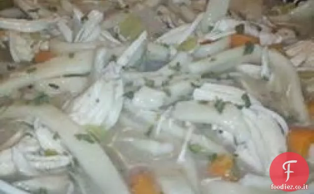 Pollo e tagliatelle vecchio stile