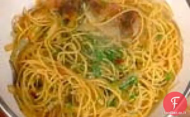 Spaghetti con Aglio, Cipolla e Pancetta: Spaghetti alla Gricia
