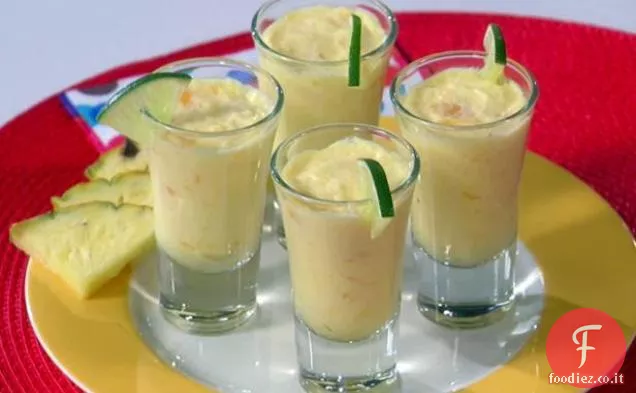 Colpi di budino alla vaniglia tropicale