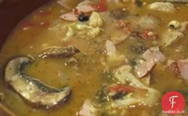 Zuppa di prosciutto e fagioli I