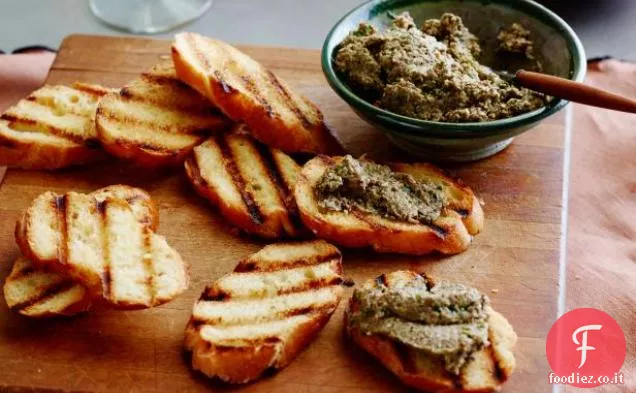 Crostini al Pesto di funghi