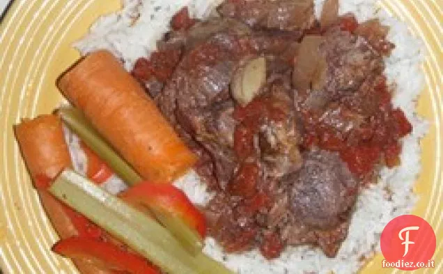 Stinchi di agnello brasati
