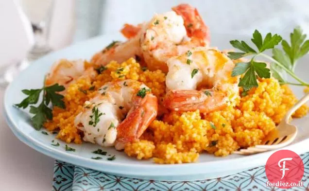 Scampi su Couscous