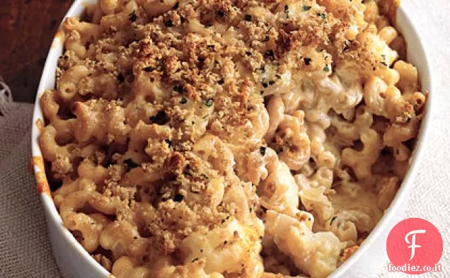 Maccheroni e formaggio con cavolfiore