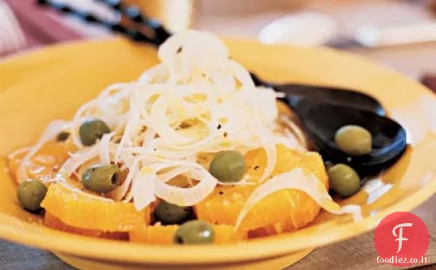 Insalata di finocchio-Arancia con Olive verdi