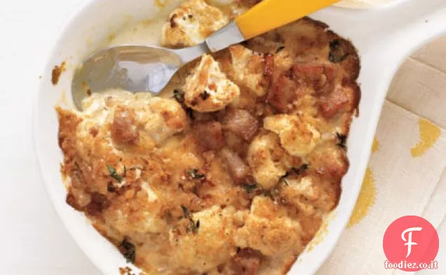Cavolfiore e Prosciutto Gratinato