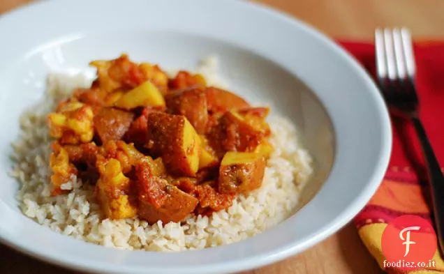 Curry di patate e cavolfiore
