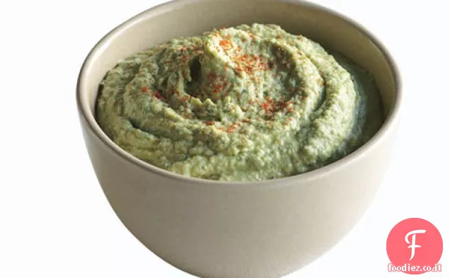 Hummus di prezzemolo per Crudités di cavolfiore