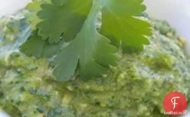 Coriandolo Pesto di Anacardi al Lime e Peperoncino