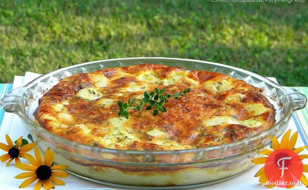 Quiche di cavolfiore senza crosta