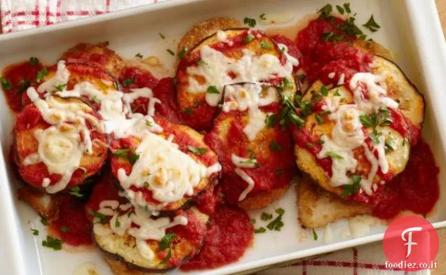 Pollo alleggerito e melanzane Parmigiano