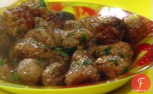 Polpette greche in salsa di vino