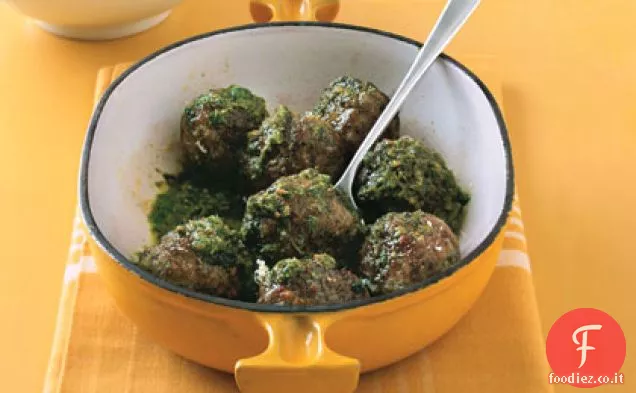 Polpette al Pesto e Couscous