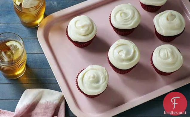 Cupcakes di velluto rosso