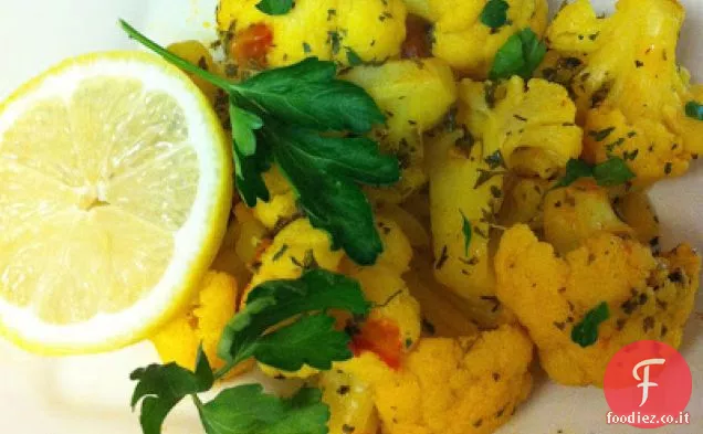 Cavolfiore piccante con limone e aglio