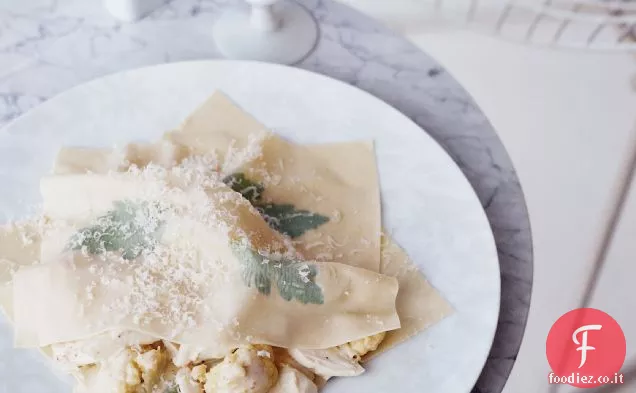 Ravioli di cavolfiore e granchio