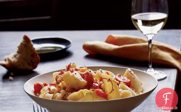 Penne con Cavolfiore e Porri