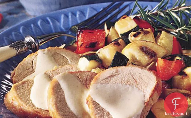 Filetto alla griglia con salsa di panna