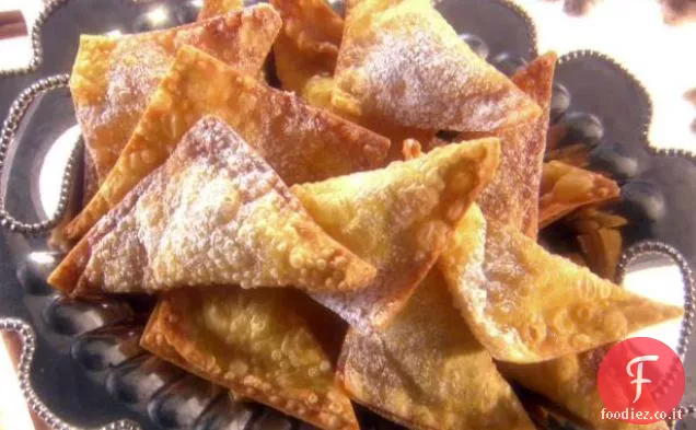 Wontons fritti all'arancia e zenzero