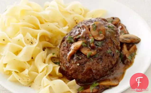 Bistecca di Salisbury con funghi