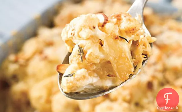 Gratin di cavolfiore con crosta di mandorle
