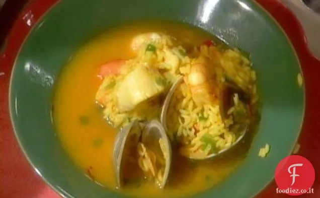 Zuppa di pesce portoricana: Asopao de Mariscos