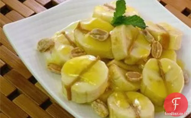 Burro di arachidi Banane e salsa