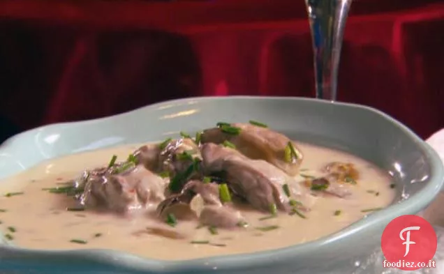 Zuppa di ostriche e Brie Champagne