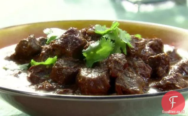 Curry di manzo di Goan con aceto: Manzo Vindaloo