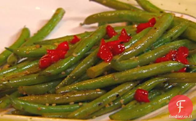 Fagiolini saltati con Pimento