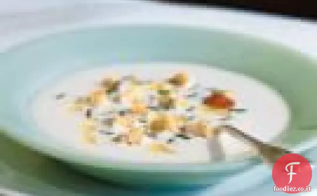Crema Di Cavolfiore Con Olio al Tartufo Ed Erba Cipollina