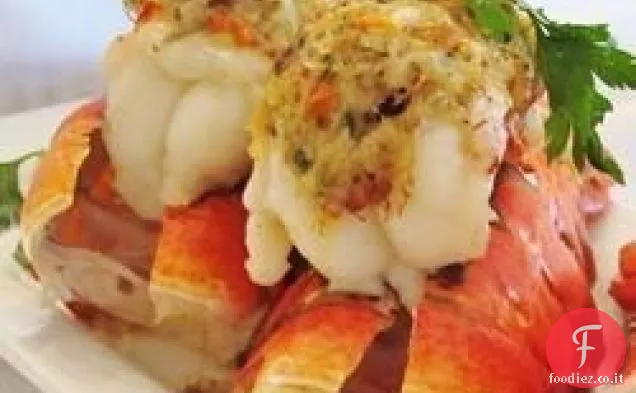 Coda di aragosta ripiena di granchio