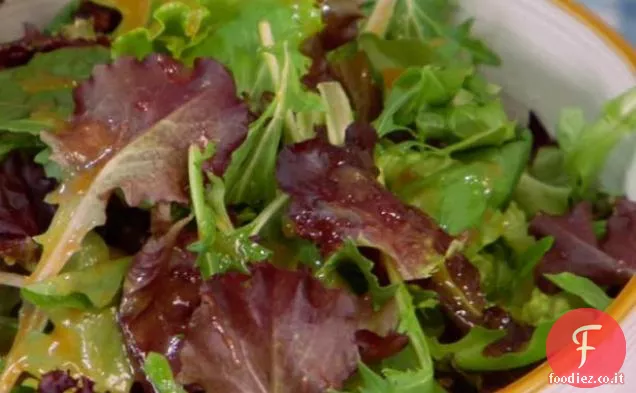 Semplice Insalata verde con miele Pomodoro Vinaigrette