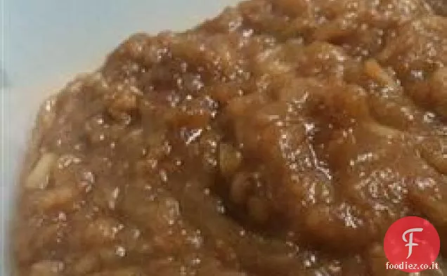 Salsa di mele e pesche a cottura lenta