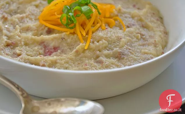 Cavolfiore cremoso e zuppa di salsiccia Ricetta